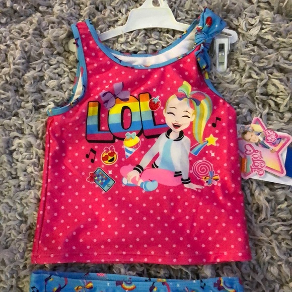 NWT JoJo Siwa 2 piece swimsuit girls size 6X - Picture 4 of 7